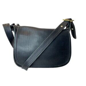 COACH Legacy Patricia Leather & Brass Crossbody Bag Black Vintage 9951 GC